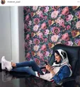 ژست خیلی راحت خاطره اسدی +عکس