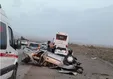 تصادف وحشتناک در بزرگراه کرج - قزوین +فیلم