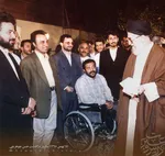 عکس قدیمی بازیگران در کنار رهبر انقلاب