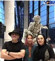 رویا نونهالی در کنار همسر و دخترش + عکس