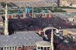 تصاویر هوایی از جمعیت عظیم مردم قم در مراسم بدرقه رهبر شهید