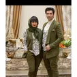 سِت سبز خانم بازیگر با همسرش+عکس