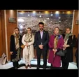 خانم مجری پیشکسوت در کنار وزیر ارتباطات +عکس