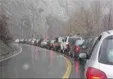 برف و مه در جاده‌های مازندران