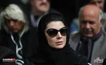 لیلا حاتمی در مراسم تشییع جمشید مشایخی +عکس