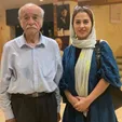تینا پاکروان در کنار بازیگر پیشکسوت +عکس