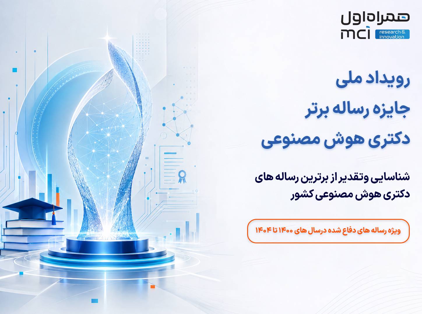 برگزاری رویداد ملی جایزه رساله برتر دکتری هوش مصنوعی برگزاری رویداد ملی جایزه رساله برتر دکتری هوش مصنوعی