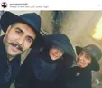 پوریا پورسرخ در کنار دو بانوى هنرمند از دو نسل +عکس