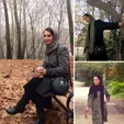 خوشحالی بازیگر پاورچین از آمدن پاییز +عکس