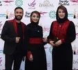 فاطمه گودرزی به همراه پسر و عروسش در جشن حافظ +عکس