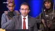 فرمانده طالبان با محافظان مسلح در برنامه تلویزیونی! +فیلم