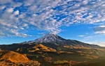 تصویر اولین برف پاییزی روی قله دماوند
