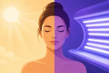 مقایسه آفتاب گرفتن طبیعی و سولاریوم؟