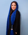 گلاره عباسی با شال آبی اش +عکس