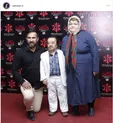اسدالله یکتا با همسردر اکران فیلم نیوکاسل  +عکس