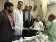 عیادت پروین از عزیزی در بیمارستان میلاد+عکس