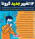 ۱۲ تغییر جدید ویروس کرونا/ اینفوگرافی