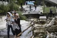 سیل در شهر تنکابن در شمال ایران