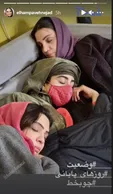 خواب شیرین الهام پاوه نژاد در پشت صحنه+عکس