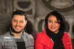 جواد عزتی و همسرش در یک جشن سینمایی+عکس