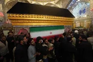 ببینید| اقامه نماز بر پیکر رهبر شهید در نجف