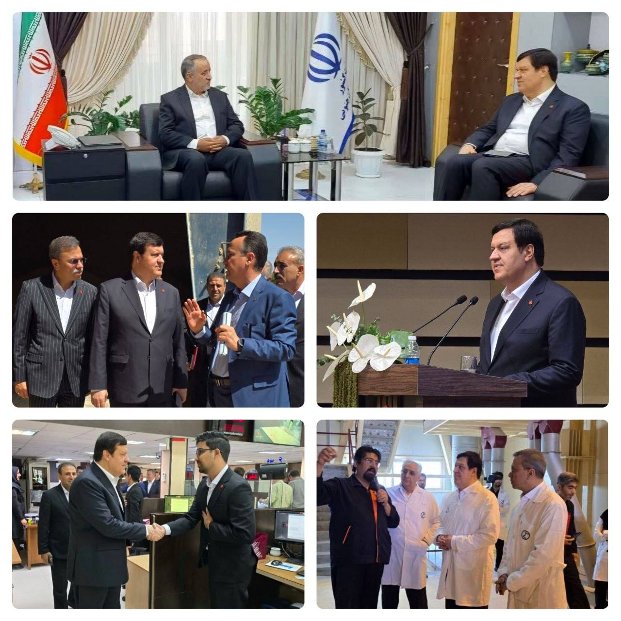 دیدار مدیرعامل بانک ملت با استاندار خراسان جنوبی و بازدید از چند شرکت تولیدی و شعب بانک در استان
