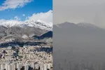 مقایسه هوای آلوده و پاک تهران