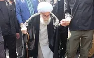 ببینید| آیت الله جنتی در مراسم تشییع پیکر رهبر شهید حاضر شد
