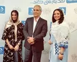 الهام پاوه نژاد و دخترش در کنار مهران مدیری + عکس