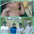 عکسی از نوزاد متولد شده از مادر مبتلا به کرونا در بابل