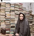 بهنوش طباطبایی با چادر گل گلی اش +عکس