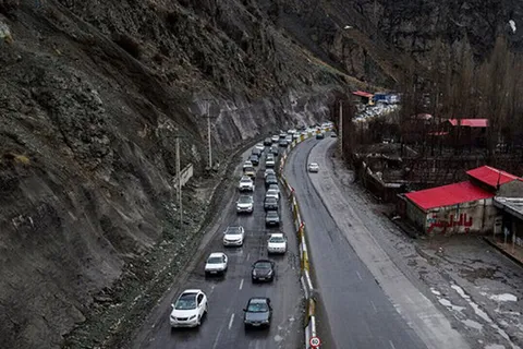 کندوان و آزادراه تهران - شمال یک‌طرفه شد
