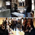 تصویری از مدرسه دخترانه‌ که دچار آتش‌سوزی شد