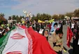 نمایش موشک و سانتریفیوژهای ایرانی در راهپیمایی ۱۳ آبان +عکس