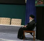 مراسم عزاداری رهبر انقلاب در شب تاسوعا