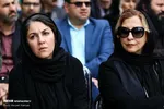 ستاره اسکندری و مرجانه گلچین در مراسم تشییع جمشید مشایخی +عکس
