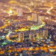 نمایی جذاب از محله شهرک غرب تهران در شب + عکس