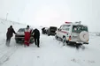 بارش شدید برف و گیرکردن مسافران در جاده +فیلم