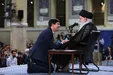 عکسی دیدنی از دیدار دانشجویان با رهبر انقلاب