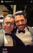 سلفی محمدرضا گلزار و امین حیایی در شب عروسی گلزار