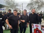 عکس| وریا غفوری در مراسم چهلم کودکان میناب