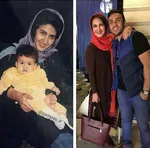 خانم بازیگر و آقاپسرش در گذر زمان +عکس