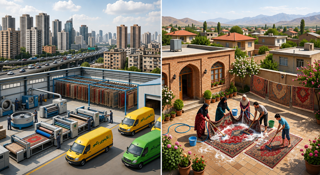 قالیشویی در کلان‌شهرها چه تفاوتی با شهرهای کوچک دارد؟