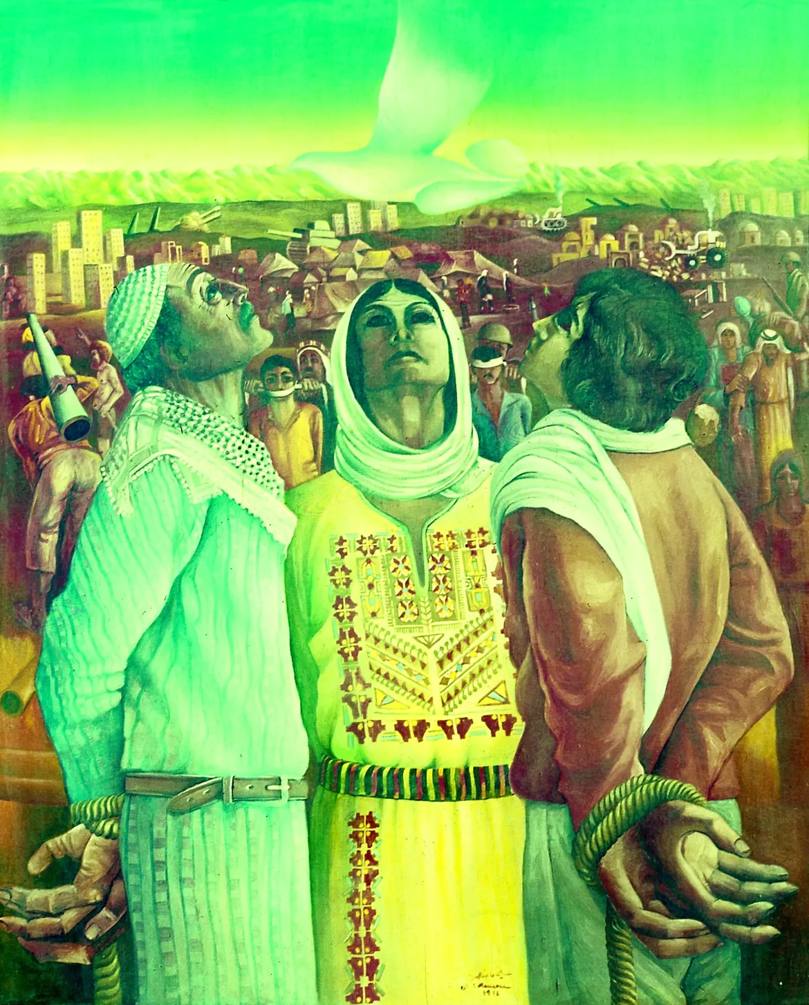 صبر و امید سلیمان منصور، نقاش مقاومت فلسطین