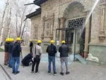 بازدید رسانه‌های بین‌المللی از آثار حملات دشمن به مجموعه تاریخی سعدآباد
