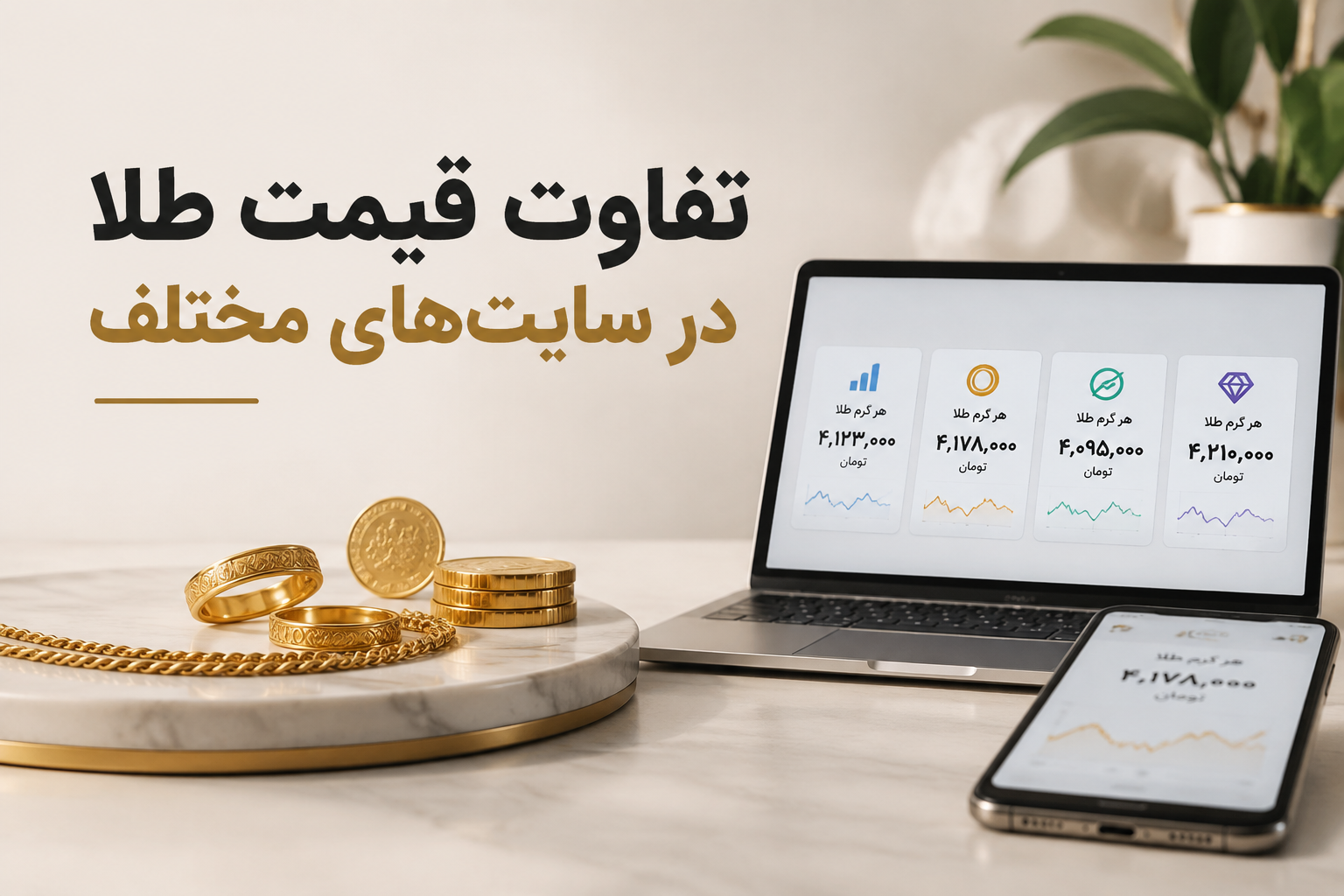 چرا قیمت طلا در سایت‌های مختلف متفاوت است؟