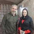 مهدی پاکدل در کنار یک زن +عکس