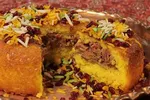 ته چین گوشت و بادمجان مجلسی