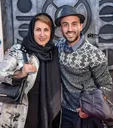 فاطمه گودرزی با پسرش در جشن منتقدان+عکس