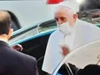لحظه ورود پاپ فرانسیس به دفتر آیت‌الله سیستانی در نجف +فیلم
